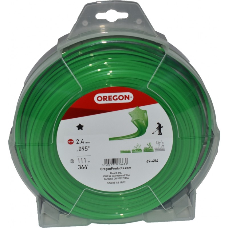 69-454v Žacia struna Oregon 2,4mm x 111m - Zelená hviezda – Obrázok 1